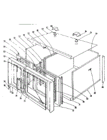 Oven Structure Section parts for Kenmore Range 101.9966441 (1019966441, 101 9966441) from AppliancePartsPros.com