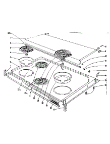 Cook Top Section parts for Kenmore Range 101.9966441 (1019966441, 101 9966441) from AppliancePartsPros.com