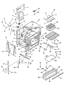 Oven Body Section parts for Kenmore Range 911.4688610 (9114688610, 911 4688610) from AppliancePartsPros.com