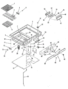 Main Top Section parts for Kenmore Range 911.4688610 (9114688610, 911 4688610) from AppliancePartsPros.com