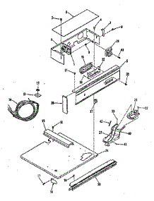 Control Panel Section parts for Kenmore Range 278.4088890 (2784088890, 278 4088890) from AppliancePartsPros.com