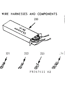 Wire Harnesses & Components parts for Kenmore Range 911.9277441 (9119277441, 911 9277441) from AppliancePartsPros.com