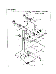 Burner Section parts for Kenmore Range 911.7227520 (9117227520, 911 7227520) from AppliancePartsPros.com