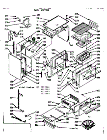 Body Section parts for Kenmore Range 103.7227020 (1037227020, 103 7227020) from AppliancePartsPros.com