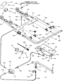 Burner Section parts for Kenmore Range 103.7387811 (1037387811, 103 7387811) from AppliancePartsPros.com