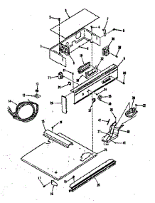 Panel Section parts for Kenmore Range 278.4288891 (2784288891, 278 4288891) from AppliancePartsPros.com