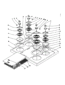 Main Top Section parts for Kenmore Range 101.935580 (101935580, 101 935580) from AppliancePartsPros.com