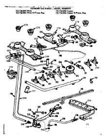 Burner Section parts for Kenmore Range 103.7365404 (1037365404, 103 7365404) from AppliancePartsPros.com