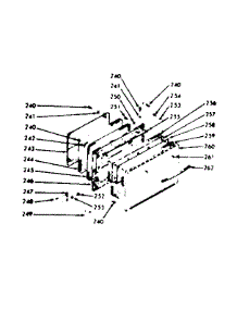 Oven Door Section parts for Kenmore Range 103.9376860 (1039376860, 103 9376860) from AppliancePartsPros.com