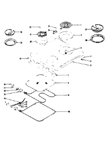 Main Top And Oven Units parts for Kenmore Range 119.9067421 (1199067421, 119 9067421) from AppliancePartsPros.com