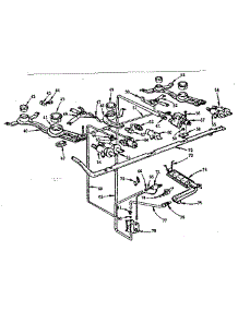 Burner Section parts for Kenmore Range 103.256019 (103256019, 103 256019) from AppliancePartsPros.com