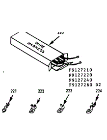 Wire Harnesses And Components parts for Kenmore Range 103.9127260 (1039127260, 103 9127260) from AppliancePartsPros.com
