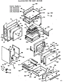 Body Section parts for Kenmore Range 103.9127260 (1039127260, 103 9127260) from AppliancePartsPros.com