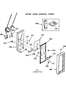 Upper Oven Control Panel parts for Kenmore Range 103.7847710 (1037847710, 103 7847710) from AppliancePartsPros.com
