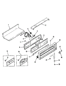 Control Panel Section parts for Kenmore Range 278.3248236 (2783248236, 278 3248236) from AppliancePartsPros.com