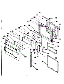 Door Section parts for Kenmore Range 850.4256801 (8504256801, 850 4256801) from AppliancePartsPros.com