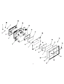Oven Door Section parts for Kenmore Range 911.9858510 (9119858510, 911 9858510) from AppliancePartsPros.com