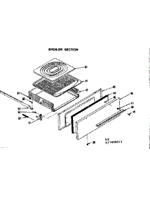 Broiler Section parts for Kenmore Range 119.7098211 (1197098211, 119 7098211) from AppliancePartsPros.com
