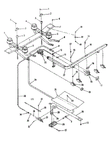 Burner Section parts for Kenmore Range 911.7138710 (9117138710, 911 7138710) from AppliancePartsPros.com