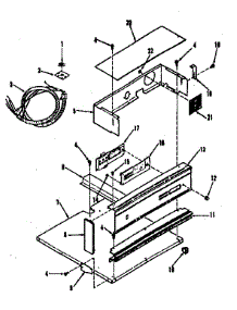 Control Panel Section parts for Kenmore Range 278.4018811 (2784018811, 278 4018811) from AppliancePartsPros.com