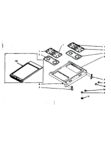 Main Top Section parts for Kenmore Range 103.7337020 (1037337020, 103 7337020) from AppliancePartsPros.com