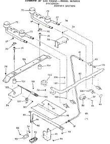 Burner Section parts for Kenmore Range 911.7278311 (9117278311, 911 7278311) from AppliancePartsPros.com