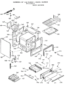 Body Section parts for Kenmore Range 911.7278311 (9117278311, 911 7278311) from AppliancePartsPros.com