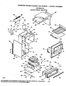 Lower Body Section parts for Kenmore Range 103.7907914 (1037907914, 103 7907914) from AppliancePartsPros.com