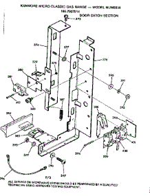 Door Catch Section parts for Kenmore Range 103.7907914 (1037907914, 103 7907914) from AppliancePartsPros.com