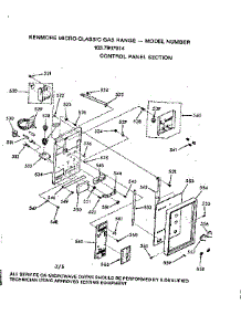 Control Panel Section parts for Kenmore Range 103.7907914 (1037907914, 103 7907914) from AppliancePartsPros.com