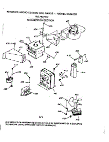 Magnetron Section parts for Kenmore Range 103.7907914 (1037907914, 103 7907914) from AppliancePartsPros.com