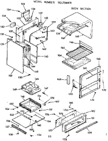 Body Section parts for Kenmore Range 103.7288010 (1037288010, 103 7288010) from AppliancePartsPros.com