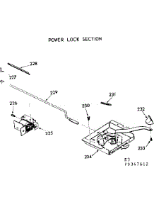 Power Lock Section parts for Kenmore Range 103.9347612 (1039347612, 103 9347612) from AppliancePartsPros.com