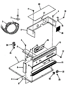Control Panel Section parts for Kenmore Range 278.4228891 (2784228891, 278 4228891) from AppliancePartsPros.com