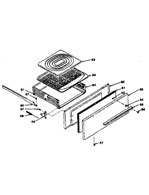 Broiler Section parts for Kenmore Range 119.7058810 (1197058810, 119 7058810) from AppliancePartsPros.com
