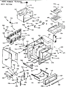 Body Section parts for Kenmore Range 103.9647911 (1039647911, 103 9647911) from AppliancePartsPros.com
