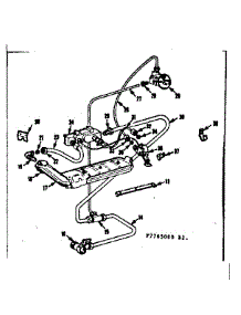 Eye Level Oven Burner parts for Kenmore Range 103.7765004 (1037765004, 103 7765004) from AppliancePartsPros.com