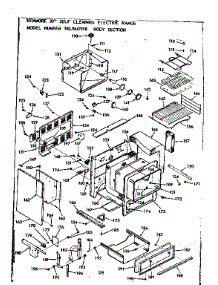 Body Section parts for Kenmore Range 103.9647910 (1039647910, 103 9647910) from AppliancePartsPros.com