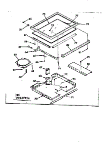 Main Top Section parts for Kenmore Range 103.9647910 (1039647910, 103 9647910) from AppliancePartsPros.com