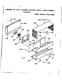 Power Module Enclosure parts for Kenmore Range 103.9647910 (1039647910, 103 9647910) from AppliancePartsPros.com