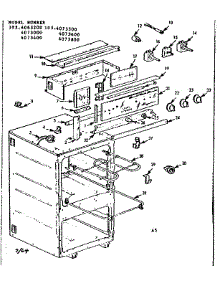 Control Panel And Element Section parts for Kenmore Range 103.4073800 (1034073800, 103 4073800) from AppliancePartsPros.com