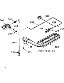 Upper Oven Burner Section parts for Kenmore Range 103.7847510 (1037847510, 103 7847510) from AppliancePartsPros.com