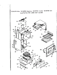 Lower Body Section parts for Kenmore Range 103.7847510 (1037847510, 103 7847510) from AppliancePartsPros.com