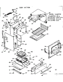 Body Section parts for Kenmore Range 103.7277560 (1037277560, 103 7277560) from AppliancePartsPros.com
