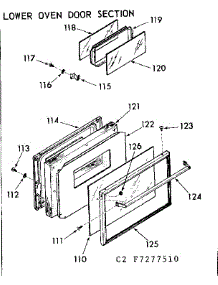 Lower Oven Door Section parts for Kenmore Range 103.7277560 (1037277560, 103 7277560) from AppliancePartsPros.com