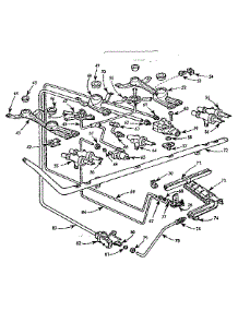 Burner Section parts for Kenmore Range 103.734620 (103734620, 103 734620) from AppliancePartsPros.com
