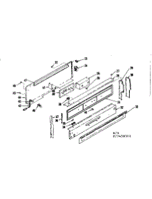 Backguard Section parts for Kenmore Range 119.7498311 (1197498311, 119 7498311) from AppliancePartsPros.com