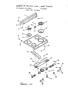 Main Top Section parts for Kenmore Range 911.6198111 (9116198111, 911 6198111) from AppliancePartsPros.com