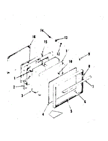 Door parts for Kenmore Range 911.6408610 (9116408610, 911 6408610) from AppliancePartsPros.com
