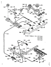 Burner Section parts for Kenmore Range 103.7177121 (1037177121, 103 7177121) from AppliancePartsPros.com